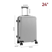 Load image into Gallery viewer, Hardshell Spinner Wheel Luggage Travel Suitcase, 24" Grey
