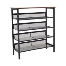 Load image into Gallery viewer, 5-Tier Mesh Shelves Shoe Rack
