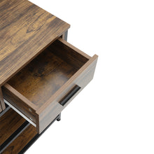 Load image into Gallery viewer, Vintage Console Table with Drawers and Shelves
