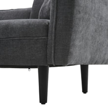 Load image into Gallery viewer, Linen Chaise Lounge with Tray Table
