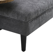 Load image into Gallery viewer, Linen Chaise Lounge with Tray Table
