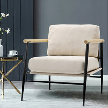 Load image into Gallery viewer, Leisure Chairs &amp; Sofas Set – Fabric, PU &amp; Wood
