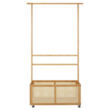 Load image into Gallery viewer, Freestanding Clothes Rack with Wheels
