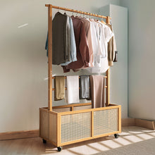Load image into Gallery viewer, Freestanding Clothes Rack with Wheels
