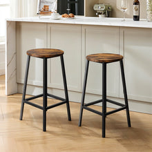 Load image into Gallery viewer, Set of 2 Bar Stools with Footrest
