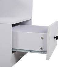 Load image into Gallery viewer, Urban Style Bedside Table with Drawer and Open Shelf Wooden Nightstand
