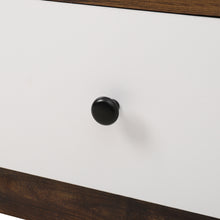 Load image into Gallery viewer, Urban Style Bedside Table with Drawer and Open Shelf Wooden Nightstand
