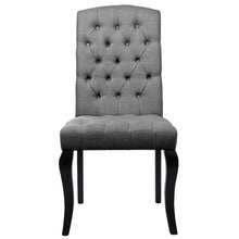 Load image into Gallery viewer, 107cm Height Set of 2 Comfortable Linen Buttoned Dining Chairs Dining Chairs Living and Home 
