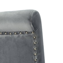 Load image into Gallery viewer, Tufted Velvet Chair Dining Chair with Nailhead Trim
