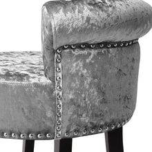 Load image into Gallery viewer, Velvet Upholstery Round Accent Chair Dressing Stool Dressing Table Stools Living and Home 

