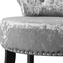 Load image into Gallery viewer, Velvet Upholstery Round Accent Chair Dressing Stool Dressing Table Stools Living and Home 
