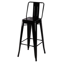 Load image into Gallery viewer, Set of 4 Metal Frame Industrial Style High Chair Bar Stool
