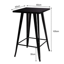 Load image into Gallery viewer, Metal Industrial Style Square Table Bar High Table Living and Home 

