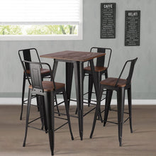Load image into Gallery viewer, Metal Industrial Style Square Table Bar High Table Living and Home 
