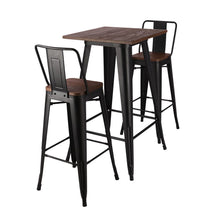 Load image into Gallery viewer, Metal Industrial Style Square Table Bar High Table Living and Home 
