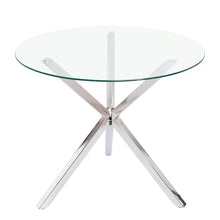 Load image into Gallery viewer, Dining Table Round Tempered Glass Coffee Table

