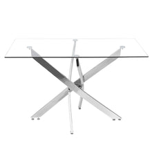Load image into Gallery viewer, 120cm Stylish Tempered Glass Dining Table Dining Tables Living and Home 
