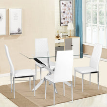 Load image into Gallery viewer, 120cm Stylish Tempered Glass Dining Table Dining Tables Living and Home 
