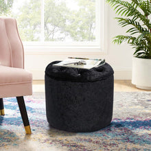 Load image into Gallery viewer, Rheinland Black Footstool Living and Home 
