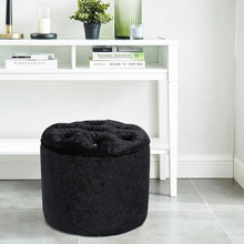 Load image into Gallery viewer, Rheinland Black Footstool Living and Home 
