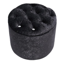 Load image into Gallery viewer, Rheinland Black Footstool Living and Home 
