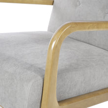 Load image into Gallery viewer, Solid Wooden Frame Upholstered Tufted Armchair
