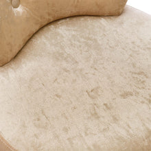 Load image into Gallery viewer, Velvet Upholstery Round Accent Chair Dressing Stool Dressing Table Stools Living and Home 
