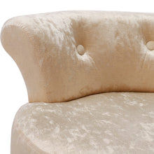 Load image into Gallery viewer, Velvet Upholstery Round Accent Chair Dressing Stool Dressing Table Stools Living and Home 
