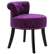 Load image into Gallery viewer, Velvet Upholstered Vanity Stool Makeup Dressing Chair
