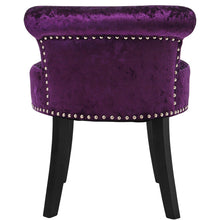 Load image into Gallery viewer, Velvet Upholstery Round Accent Chair Dressing Stool Dressing Table Stools Living and Home 
