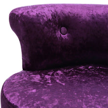 Load image into Gallery viewer, Velvet Upholstery Round Accent Chair Dressing Stool Dressing Table Stools Living and Home 
