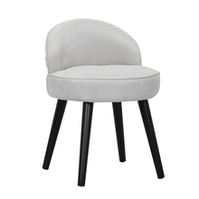 Load image into Gallery viewer, Modern Velvet Dressing Table Stool with Solid Wood Legs
