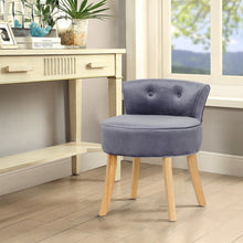 Load image into Gallery viewer, Velvet Soft Seat Low Back Vanity Stool Dressing Table Chair
