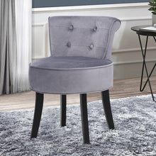Load image into Gallery viewer, Velvet Vanity Stool with Thick Cushion
