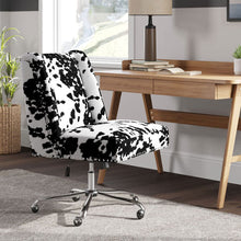 Load image into Gallery viewer, Milk Cow Print Swivel Office Chair Home Office Chairs Living and Home 
