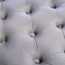 Load image into Gallery viewer, Vintage Button-tufted Rectangular Velvet Footstool
