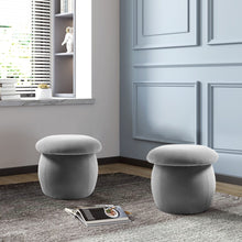 Load image into Gallery viewer, Cute Mushroom-Shaped Velvet Pouf Ottoman
