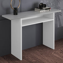 Load image into Gallery viewer, Narrow Rectangular Console Table with Storage Shelf

