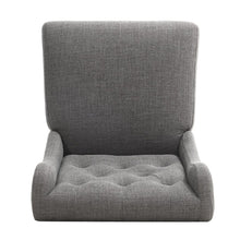 Load image into Gallery viewer, Set of 2 Grey Tufted Counter Dining Chairs Linen Upholstered Bar Stools Bar Stools Living and Home 
