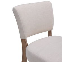 Load image into Gallery viewer, 105cm Height Set of 2 Linen Bar Stool with Natural Wood Legs Bar Stools Living and Home 
