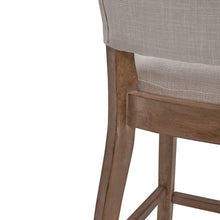 Load image into Gallery viewer, 105cm Height Set of 2 Linen Bar Stool with Natural Wood Legs Bar Stools Living and Home 
