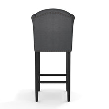 Load image into Gallery viewer, Set of 2 Linen Thick Padded Bar Stools Wooden Dining Stools Bar Stools Living and Home 
