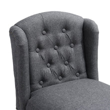 Load image into Gallery viewer, Set of 2 Linen Thick Padded Bar Stools Wooden Dining Stools Bar Stools Living and Home 
