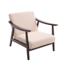 Load image into Gallery viewer, Wooden Single Armchair Sofa Accent Chair Fabric
