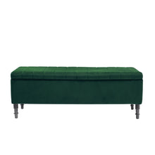 Load image into Gallery viewer, 50 Inch Storage Bench Velvet Entryway Bench Soft 4ft Wide Storage Footstools &amp; Benches Living and Home 
