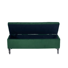 Load image into Gallery viewer, 50 Inch Storage Bench Velvet Entryway Bench Soft 4ft Wide Storage Footstools &amp; Benches Living and Home 
