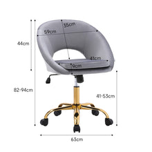 Load image into Gallery viewer, Velvet Swivel Office Chair Height Adjustable Home Office Chairs Living and Home 
