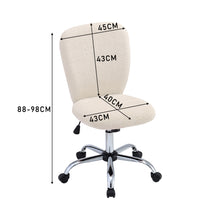 Load image into Gallery viewer, Super Comfy Plush Office Chair with Wheels No Arms

