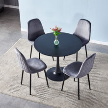 Load image into Gallery viewer, 90cm Dia Modern Round Dining Tables Tulip Table with Metal Base Dining Tables Living and Home 
