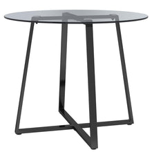 Load image into Gallery viewer, Round Dining Table 90cm Metal Based Glass Coffee Table Dining Tables Living and Home 
